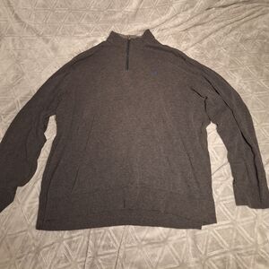 XXL Polo Ralph Lauren Charcoal Quarter Zip Pullover Sweater